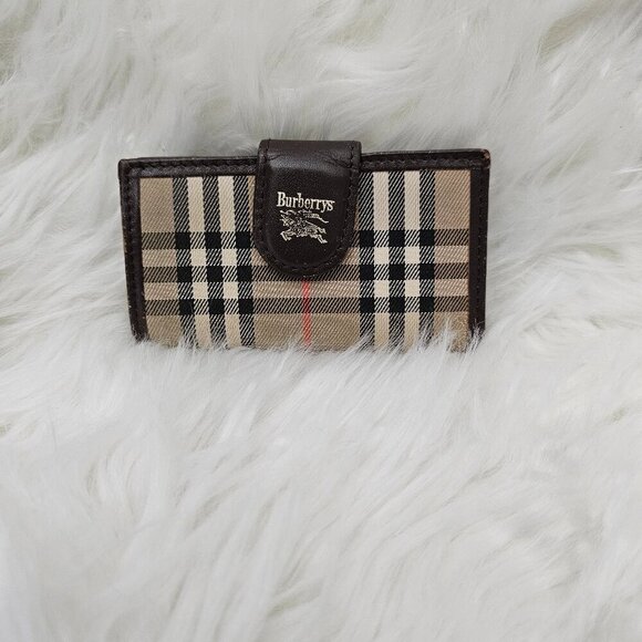 Burberry Nova Check Canvas & Leather Keyholder Case - Picture 1 of 8